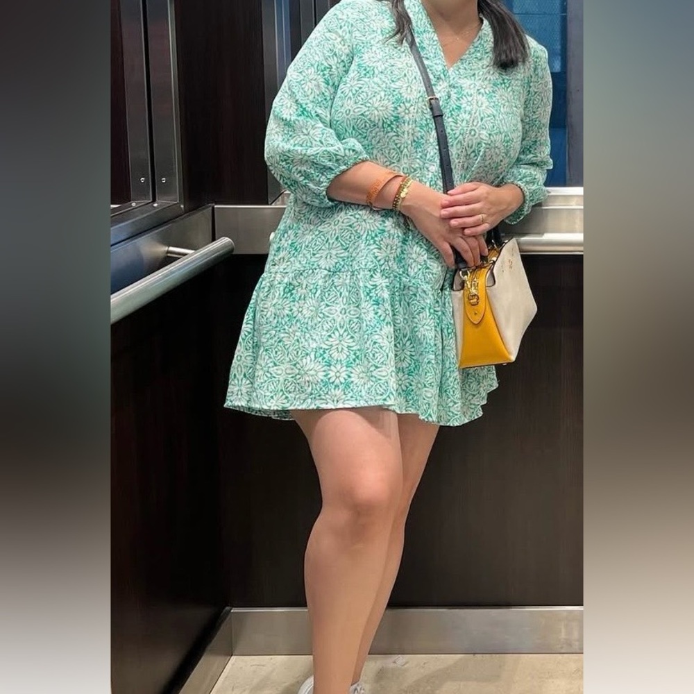Zara Green Floral Dress